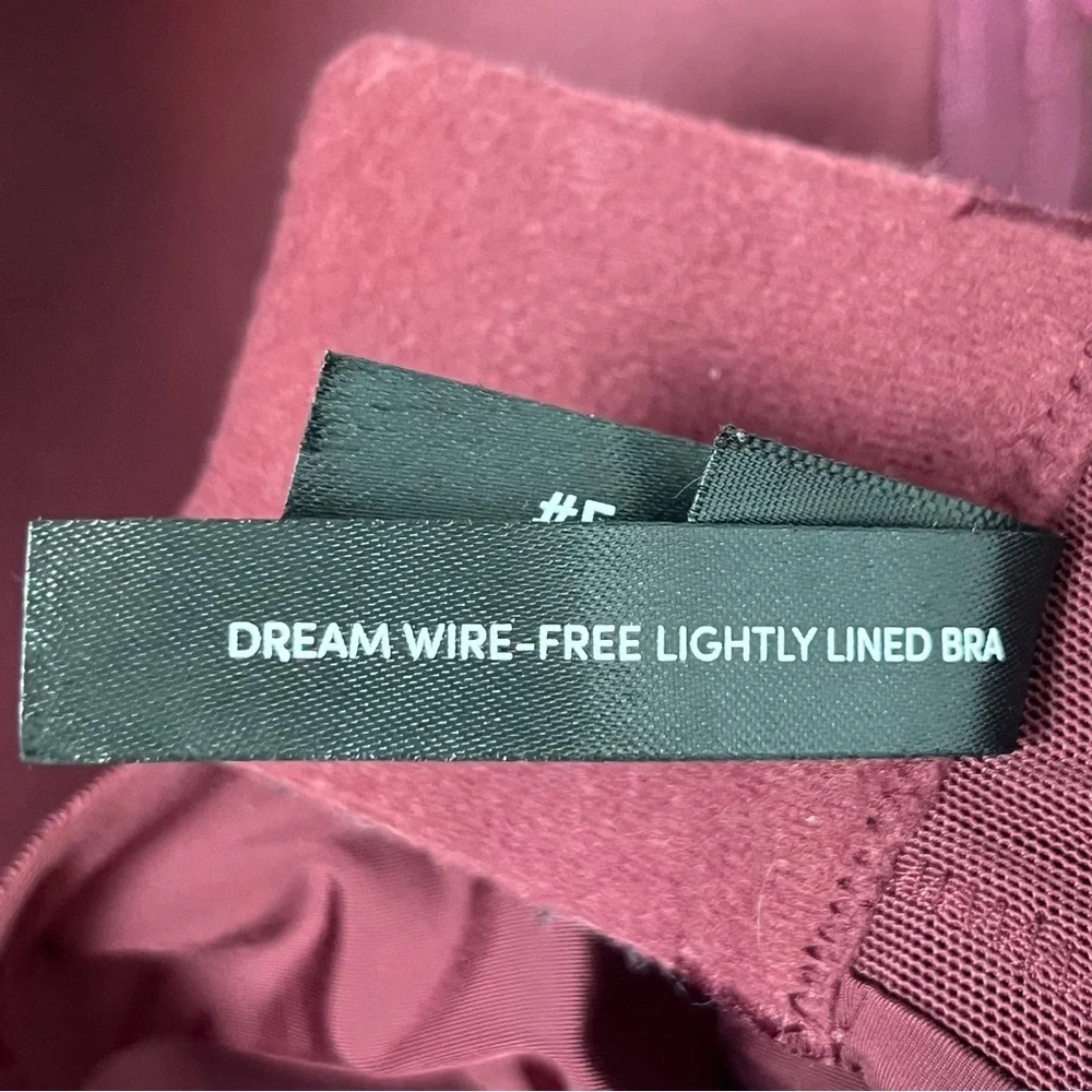 Torrid burgundy & pink Dream Wire-Free Lightly Lined Bra, 42D.